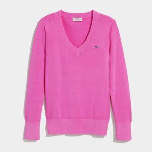 Vineyard Vines Heritage Neon Confetti Garment Dyed V-neck sweater L Large